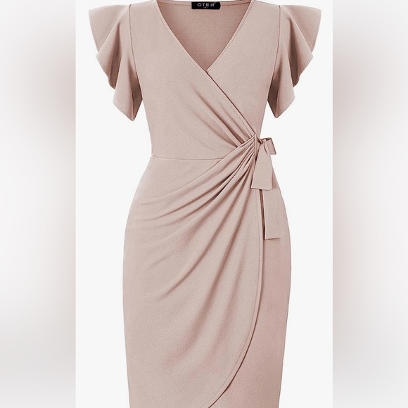 Oten Dresses & Skirts - Faux Wrap Dress